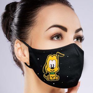 Dog Face Mask with Filter Pocket Embroidery